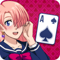 Manga Girls Solitaire Card Puzzle