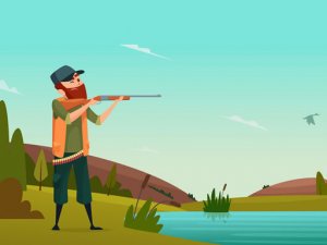 Shooting Hunters Match 3 Puzzle Game