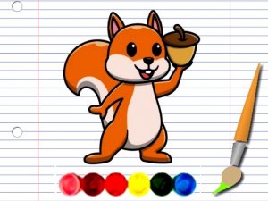 Squirrel Coloring Adventure Online Game