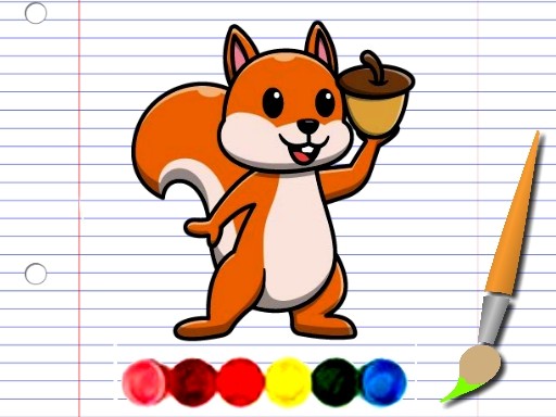 Squirrel Coloring Adventure Online Game