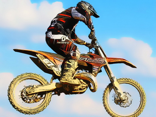 Dirtbike Racing Stunts Puzzle Game