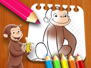 Curious George Coloring Book Online Game