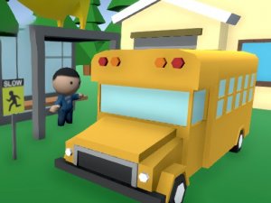 School Bus Simulator Kid Cannon Online Game