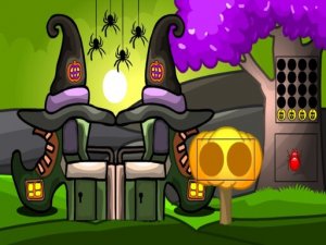 Halloween Witch Mountain Escape Puzzle Game
