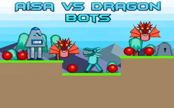 Aisa vs Dragon Bots: Platformer Challenge
