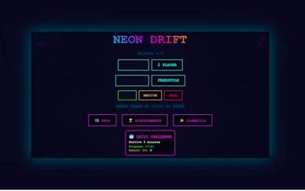 Neon Drift: Cyber Arcade Precision Fighter Online Game